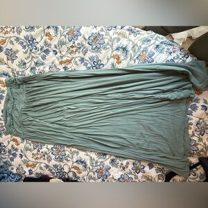 Elegant Green Maxi Skirt